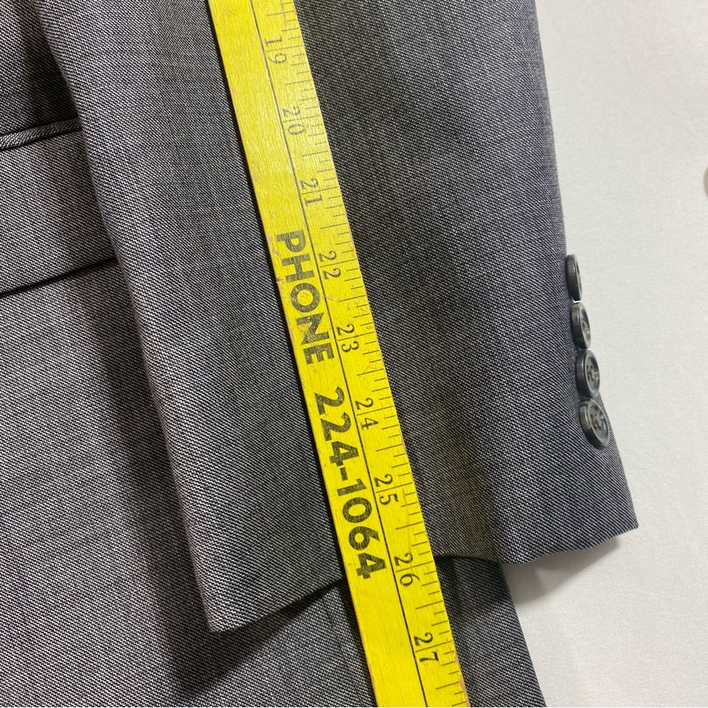 Chaps Suit Men’s Wool Charcoal Slacks blazer Jacket - Picture 10 of 16
